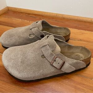 Birkenstock Boston Soft Footbed Suede Leather
